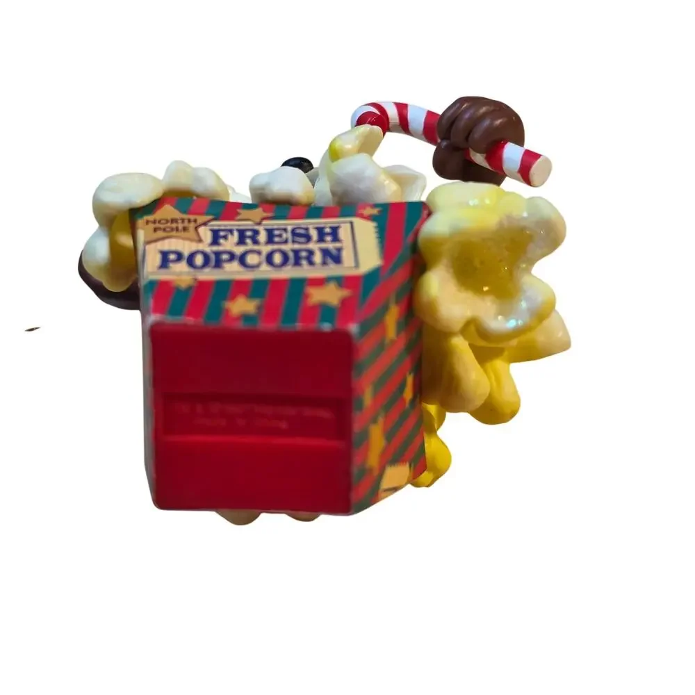 1997 Vintage Looney Tunes Taz Popcorn Basket Christmas Ornaments Matrix Lot